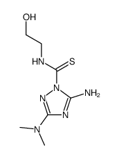 1-(5-Amino-3-dimethylamino-1H-1,2,4-triazol-1-yl)-N-(2-hydroxyethyl)thioamide结构式