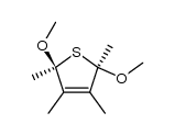 (2R,5S)-2,5-dimethoxy-2,3,4,5-tetramethyl-2,5-dihydrothiophene Structure