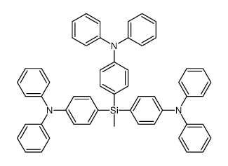 4-[methyl-bis[4-(N-phenylanilino)phenyl]silyl]-N,N-diphenylaniline Structure