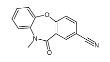 5-methyl-6-oxobenzo[b][1,4]benzoxazepine-8-carbonitrile结构式