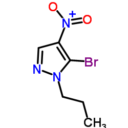 5-溴-4-硝基-1-丙基-1H-吡唑结构式