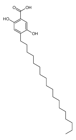 2,5-dihydroxy-4-octadecylbenzoic acid结构式