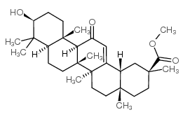 18-BETA-GLYCYRRHETINIC ACID METHYL ESTER结构式