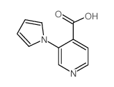 3-((1H)-Pyrrol-1-yl)-4-pyridinecarboxylicacid structure