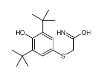 2-(3,5-ditert-butyl-4-hydroxyphenyl)sulfanylacetamide结构式