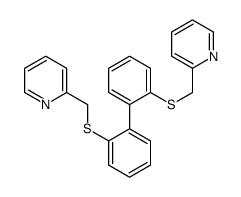 2-[[2-[2-(pyridin-2-ylmethylsulfanyl)phenyl]phenyl]sulfanylmethyl]pyridine Structure