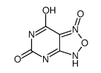 1-oxido-3H-[1,2,5]oxadiazolo[3,4-d]pyrimidin-1-ium-5,7-dione Structure