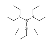 N-[diethylamino(triethylsilyl)boranyl]-N-ethylethanamine Structure