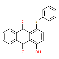 1-Hydroxy-4-(phenylthio)anthraquinone结构式