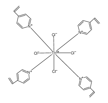 tetrakis(4-vinylpyridine)thorium(IV) chloride Structure