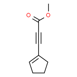 2-Propynoic acid, 3-(1-cyclopenten-1-yl)-, methyl ester (9CI)结构式