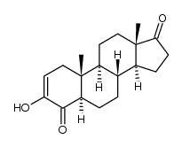 3-hydroxy-5α-androst-2-ene-4,17-dione Structure