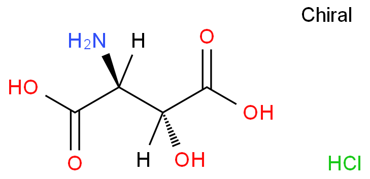 (2S,3R)-2-amino-3-hydroxybutanedioic acid hydrochloride structure