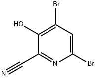 2-Pyridinecarbonitrile, 4,6-dibromo-3-hydroxy- picture