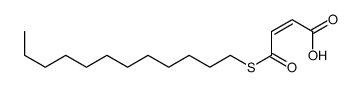 4-dodecylsulfanyl-4-oxobut-2-enoic acid结构式