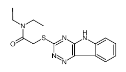 N,N-diethyl-2-(5H-[1,2,4]triazino[5,6-b]indol-3-ylsulfanyl)acetamide结构式