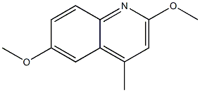 2,6-Dimethoxy-4-methylquinoline结构式