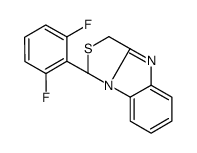 (1R)-1-(2,6-difluorophenyl)-1,3-dihydro-[1,3]thiazolo[3,4-a]benzimidazole结构式