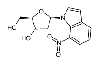 1-(2'-Deoxy-β-D-erythro-pentafuranosyl)-7-nitroindole Structure