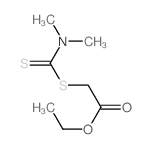 Acetic acid,2-[[(dimethylamino)thioxomethyl]thio]-, ethyl ester结构式