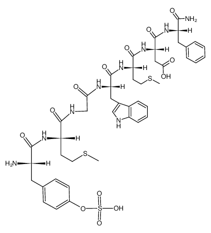 cholecystokinin (27-33)结构式