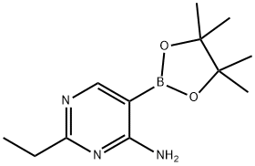 4-Amino-2-ethylpyrimidine-5-boronic acid pinacol ester picture