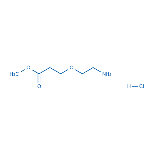 Methyl 3-(2-aminoethoxy)propanoate hydrochloride Structure