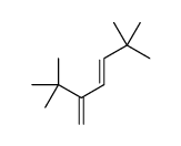 (E)-2,2,6,6-tetramethyl-5-methylidenehept-3-ene结构式