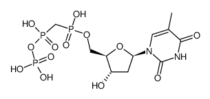 alpha,beta-methylenedeoxythymidine 5'-triphosphate structure