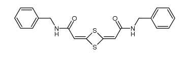 2,4-Bis(N-benzylcarboxamido)methylene-1,3-dithiethane结构式