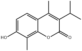 7-Hydroxy-3-isopropyl-4,8-dimethyl-2H-chromen-2-one Structure