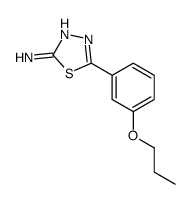 5-(3-Propoxyphenyl)-1,3,4-thiadiazol-2-amine结构式