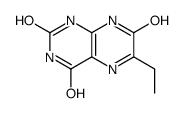 6-Ethyl-2,4,7-pteridinetriol Structure