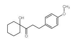 1-(1-hydroxycyclohexyl)-3-(4-methoxyphenyl)propan-1-one Structure