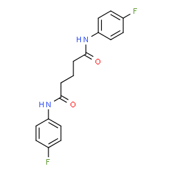 N,N'-Bis(4-fluorophenyl)pentanediamide结构式