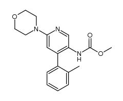 [6-(morpholin-4-yl)-4-(o-tolyl)pyridin-3-yl]carbamic acid methyl ester Structure