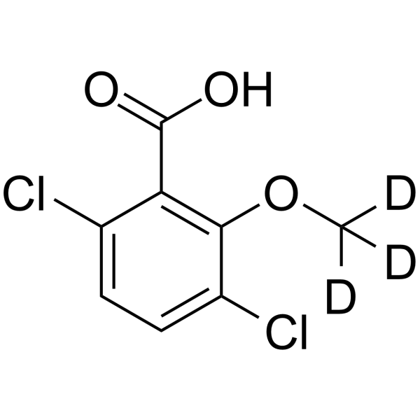 3,6-Dichloro-2-[(2H3)methyloxy]benzoic acid structure