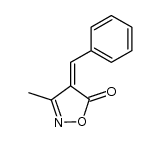 3-methyl-4-(1-phenylmethylidene)-5-isoxazolone Structure