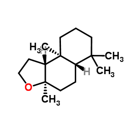 (−)-Ambroxide Structure