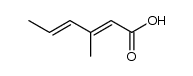 3-methyl-hexa-2,4-dienoic acid结构式