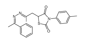 5-carboxymethyl-3-p-tolylthiazolidine-2,4-dione-2-acetophenone Structure