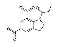 1-propionyl-5,7-dinitroindoline结构式