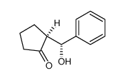 (S)-2-[(R)-(hydroxy)(phenyl)methyl]cyclopentan-1-one Structure