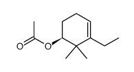 (1S)-3-ethyl-2,2-dimethyl-3-cyclohexenyl acetate Structure