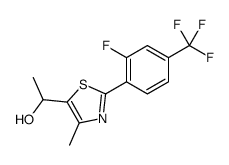 (2-(2-氟-4-(三氟甲基)苯基)-4-甲基噻唑-5-基)甲醇结构式