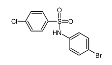 N-(4-Bromophenyl)-4-chlorobenzenesulfonamide Structure