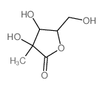 D-Lyxonicacid, 2-C-methyl-, g-lactone Structure