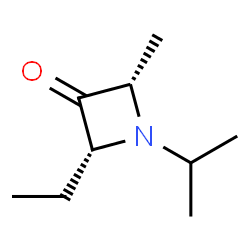 3-Azetidinone,2-ethyl-4-methyl-1-(1-methylethyl)-,(2R,4S)-rel-(9CI)结构式