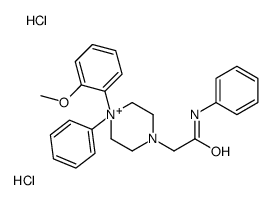 2-[4-(2-methoxyphenyl)-4-phenylpiperazin-4-ium-1-yl]-N-phenylacetamide,dihydrochloride Structure