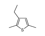 3-ethyl-2,5-dimethylthiophene结构式